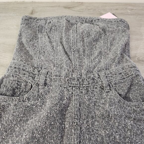 PrettyLittleThing Gray Bobble Straight Leg Corset Jumpsuit Womens Size 12 US 8 - Picture 6 of 16